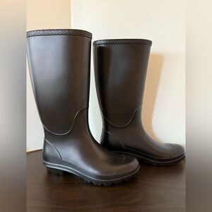 UGG Black Winter & Rain Boots size 7 NWOT